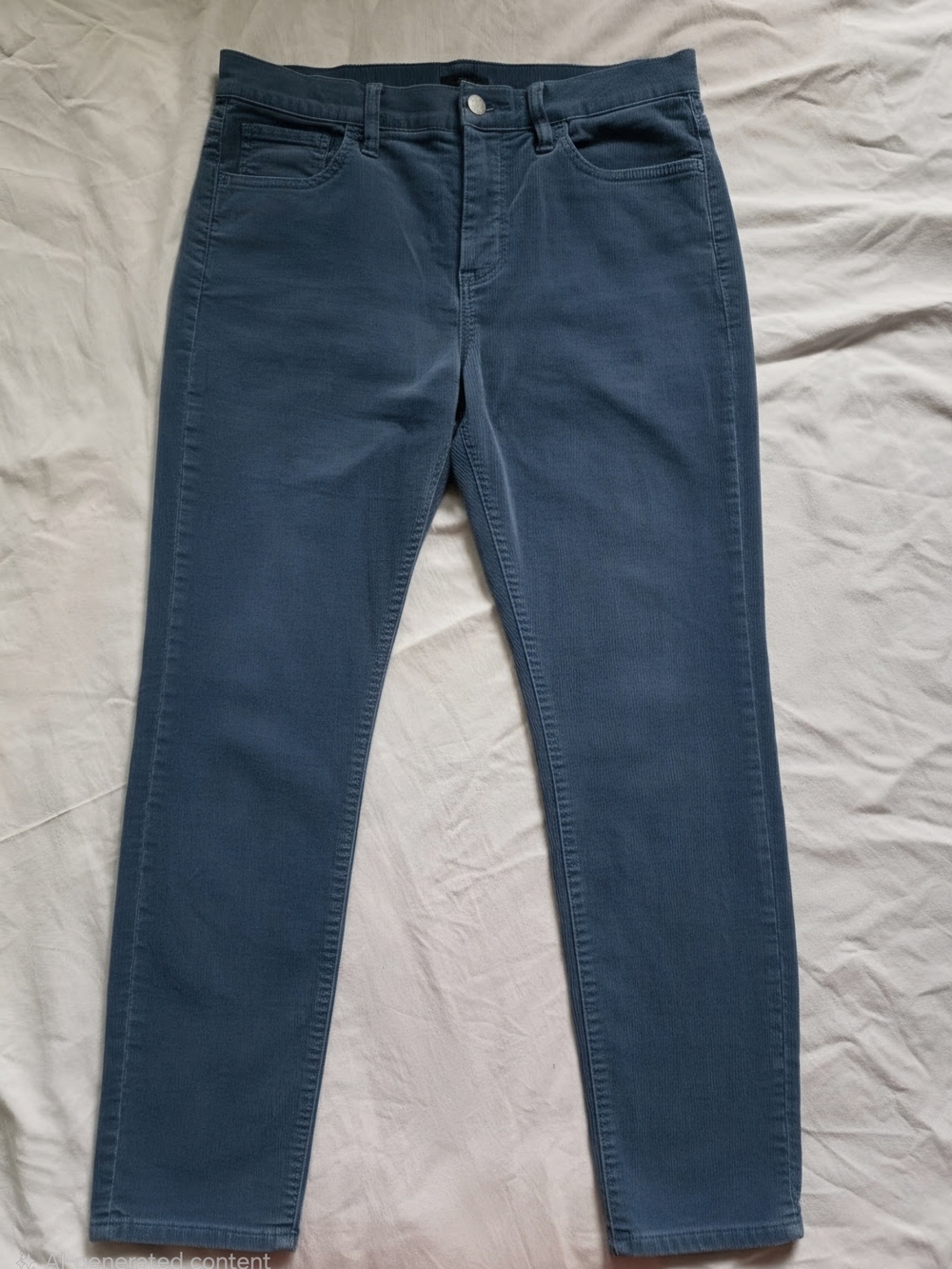 Women’s Washed Stretch Slim blue corduroy
